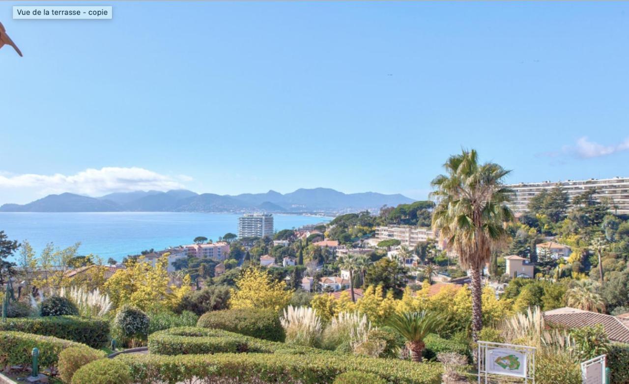 Appt Vue Mer Exceptionnelle Sur Baie De Cannes Extérieur photo